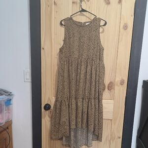 Mittoshop Leopard Print Sleeveless Dress